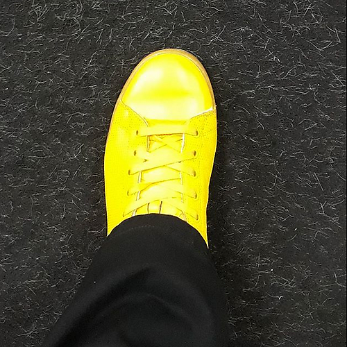 The yellow shoe